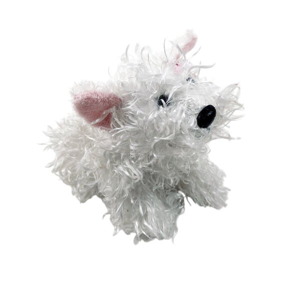 Webkinz White Fuzzy Terrier Ganz Puppy Dog Stuffed Animal Plush Soft Toy No Code - Picture 3 of 11